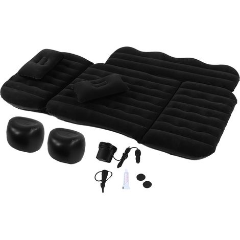 Matelas Gonflable Multifonction avec Pompe Électrique, Literie de Voyage Duvetée pour Voiture (1/5)