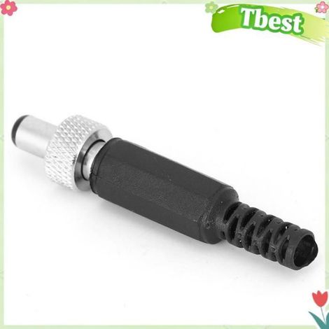 Tbest Prise d'alimentation CC mâle avec verrouillage 20 Pièces Plug DC avec Verrouillage, Bougie Directe Masculine, moto cosses (1/4)