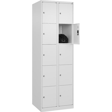 C+P, Vestiaire à 5 casiers Classic PLUS, 2 compartiments,
