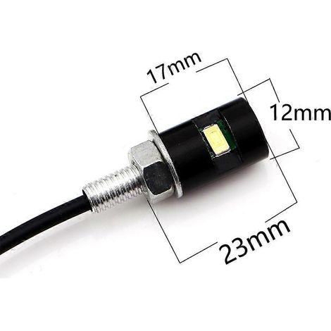 Éclairage de plaque d'immatriculation LED pour voiture, lampe de plaque d'immatriculation pour moto, feu stop pour moto, accessoires d'éclairage pour moto (1/4)