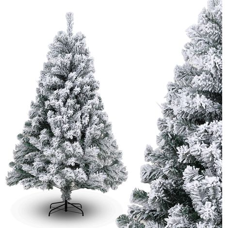 Wolketon 150cm Albero di Natale artificiale Albero di Natale in PVC con supporto in metallo Xmas Party Decortaion
