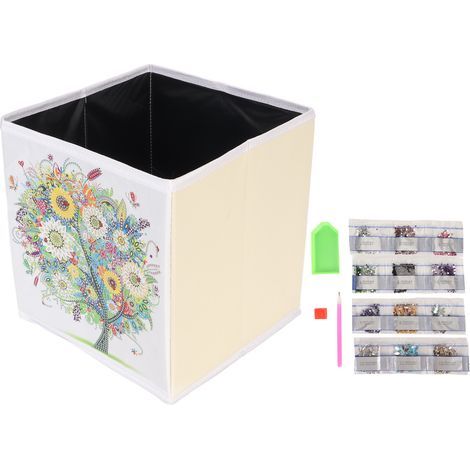 Boîte de Rangement DIY avec Kit de Peinture à Strass - Effet 3D pour Tiroirs et Organiseurs Maison (1/5)