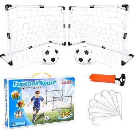 Ensemble de 2 buts de football et ballons pour enfants, jouets de sport d'intérieur et d'extérieur (1/5)