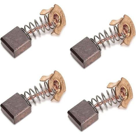 Lot de 4 Balais de Charbon Compatible Perceuse Visseuse 18V SDS Sans Fil (1/4)