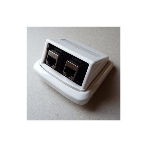 Wandsteckdose abb tango 2 RJ45 Ports cat5e geschirmt