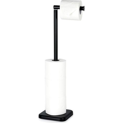 Toilettenpapierhalter, Schwarz, 56 cm