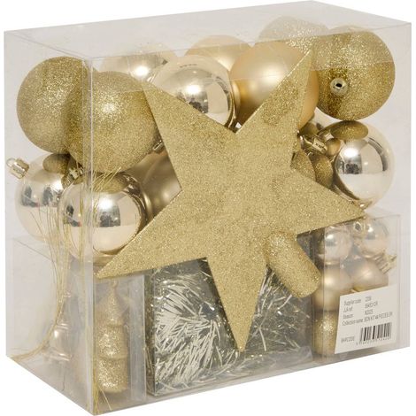 Kit di 44 pezzi per la decorazione dell'albero in oro - Feeric lights & christmas (1/5)