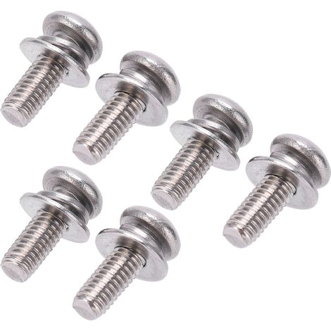 Vis à Tôle en Acier Inoxydable 304 - Lot de 100 avec Rondelles - Pour Fixations Métalliques (1/5)