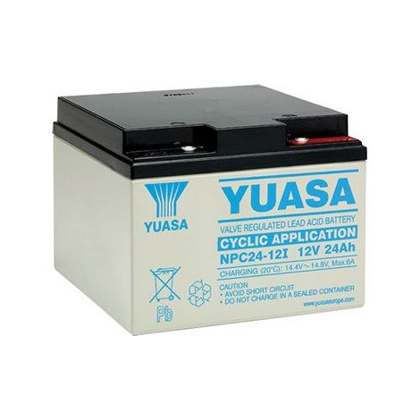 Batterie plomb étanche NPC24-12 Yuasa 12v 24ah