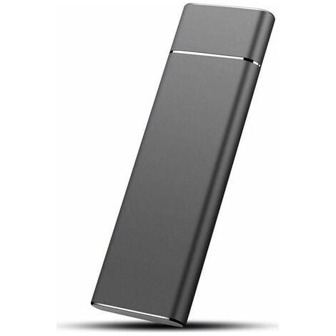 Disco rigido esterno portatile SSD da 2 TB, aspetto metallico, USB 3.1 Type-C, alta velocità per dispositivi mobili