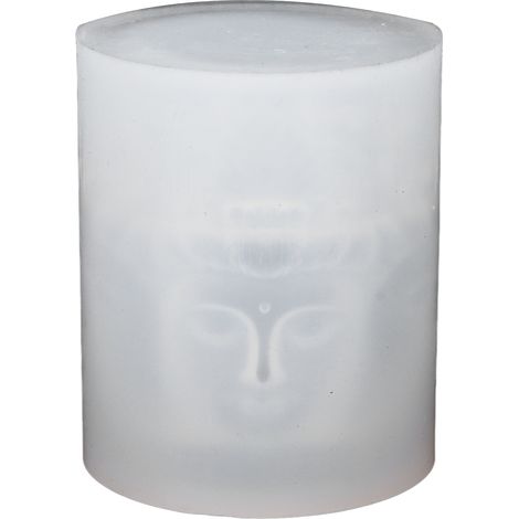 Silikon-Kerzenform mit 4 Buddha-Figuren, BPA-frei, leicht zu lösen für Seifen, Badebomben und Lotionbars (1/5)