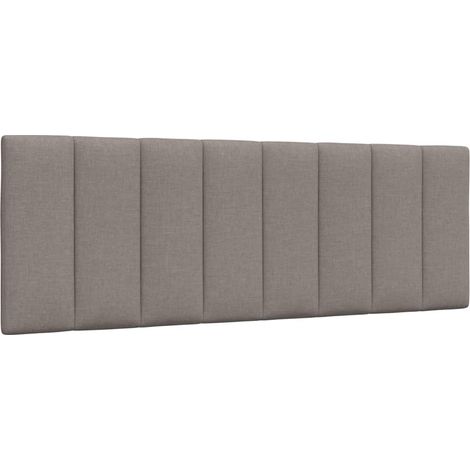 Kopfteil-Kissen "Hanko" Taupe 140 cm Stoff