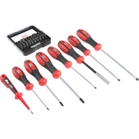 Jeu de tournevis RS PRO Standard Hexagonale, Phillips, Pozidriv, plat, Torx 39 pièces ( Prix pour 1 Jeu ) (1/5)
