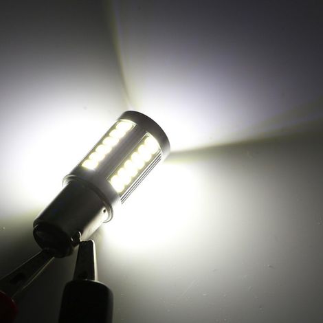 Lot de 2 ampoules à LED pour phare de voiture p21 / 5w LED BAY15D 1157 Feux clignotants arrière DRL Feux LED clignotant rouge 12 V
