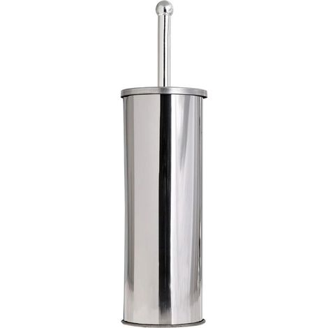 Porte-brosse WC sol en acier inoxydable (1/2)
