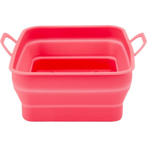 2 pièces doublure de friteuse en silicone résistante à la chaleur, design rainuré, facile à nettoyer, marmite de friteuse avec poignée, rouge (1/5)