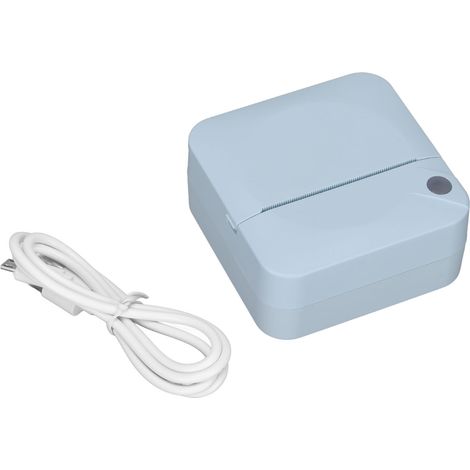 Imprimante thermique portable 200DPI, batterie rechargeable, design ergonomique, sûre et stable pour bureau à domicile - Bleu (1/5)