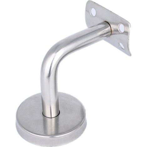 304 stainless steel handrail brackets for stair railings, wall brackets and wooden railings silver (4 pieces). (1/5)