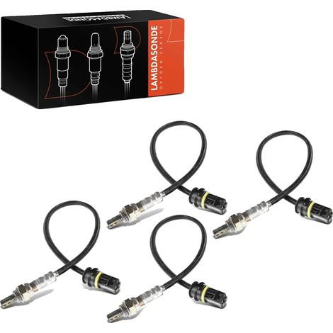 Sensor Lambda, 330 mm de longitud, rosca M18, 4 contactos de conector, 4 conductores, instalación antes del convertidor catalítico. (1/5)