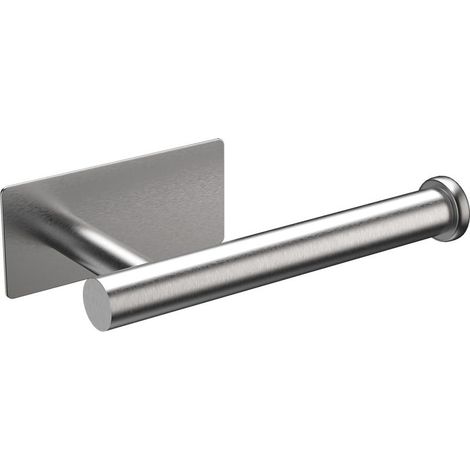 Porte-papier toilette autocollant, porte-papier toilette sans perçage, porte-papier toilette, acier inoxydable, taille unique, gris (1/5)