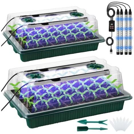 Lampe de croissance LED, lampe horticole à pince à spectre complet, lumière LED blanche pour plantes d'intérieur