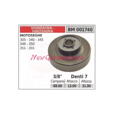 Pignone SHINDAIWA motore motosega 305 340 345 346 350 351  3/8' denti 7 001740