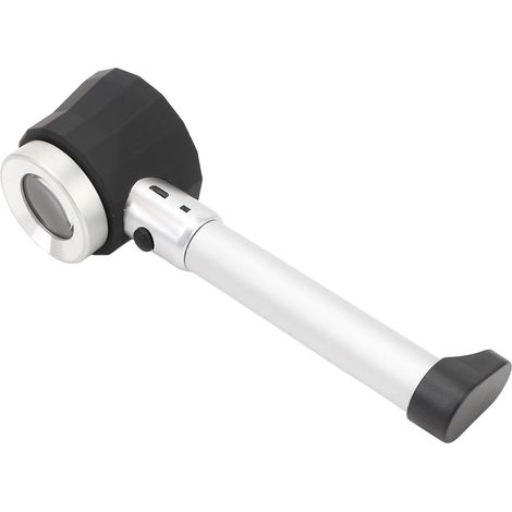 Loupe à main 45x avec lumière LED et échelle de mesure - Convient pour l'observation des plantes, des tampons et des petits détails (1/5)