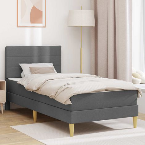 Bettrahmen Dunkelgrau 100 x 200 cm Polyester