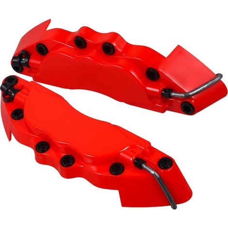 Car Brake Caliper Covers, 1 Pair Red ABS, Aesthetic Style (1/5)