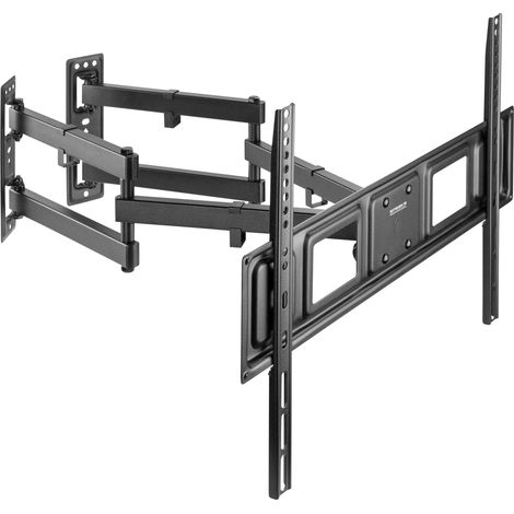 Support TV inclinable et mobile pour écrans 32-70 pouces – Charge max 45 kg – VESA 75x75 à 600x400 mm – Installation sur murs d'angle – Speaka Professional (1/5)