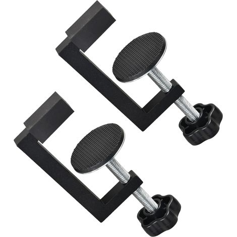 2 abrazaderas G para carpintería, abrazaderas pequeñas con tornillo ajustable, abrazaderas de mesa universales para carpintería y proyectos de bricolaje. (1/5)