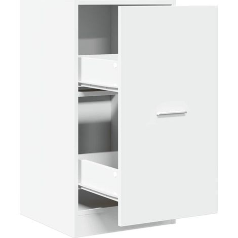 Armoire d'apothicaire blanc 40x41x77,5 cm bois d'ingénierie
