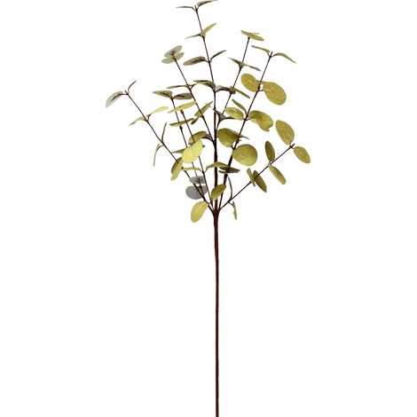 60 cm künstlicher Eukalyptusstamm, naturgetreu, exquisit, dekorativer Eukalyptuszweig für Zuhause, Partys, Hochzeiten, golden (1/2)