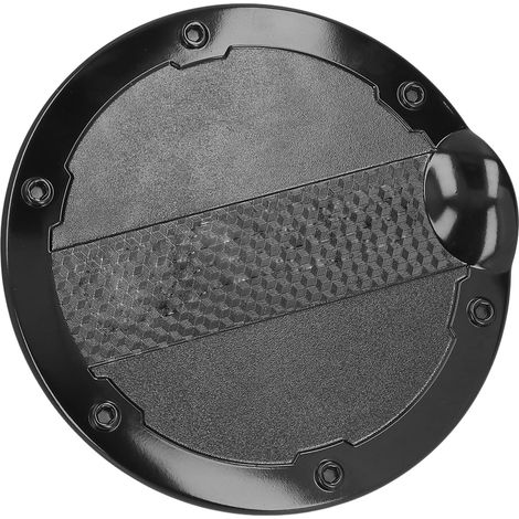 Bouchon de réservoir de carburant électroplaqué Noir Remplacement Couvercle de remplissage Essence Huile pour F150 2016 2017 (1/5)
