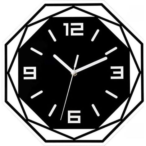 Horloge murale moderne en acrylique, horloge décorative pour salon, maison, horloge murale silencieuse, réveil, horloges murales (1/3)