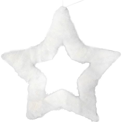 Ciondolo decorativo a forma di stella bianca, 40 cm (1/2)