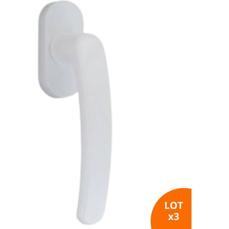 Poignée de fenêtre oscillo-battante PVC laqué blanc RAL 9016 - SECURY-T (1/4)