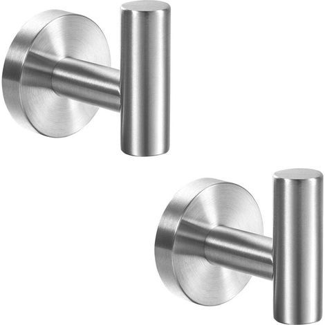 Set mit 2 Badezimmerhaltern, Edelstahl, silber (1/4)
