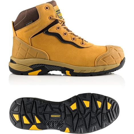 Buckbootz Tradez Blitz Tan Safety Work Boot Lightweight Waterproof S3 Size 11 (1/4)