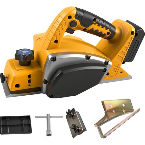 Dewalt 18V/20V Akku-Handhobel, bürstenloser Elektrohobel, 15.000 U/min, 82 mm Schnittbreite, 0–2 mm Schnitttiefe, Elektrohobel für die Holzbearbeitung