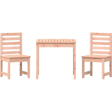3 Piece Garden Bistro Set Solid Wood Douglas vidaXL (1/5)