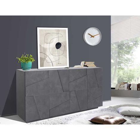 Buffet/bahut moderne 162 cm gris ardoise Pittsburgh (1/4)