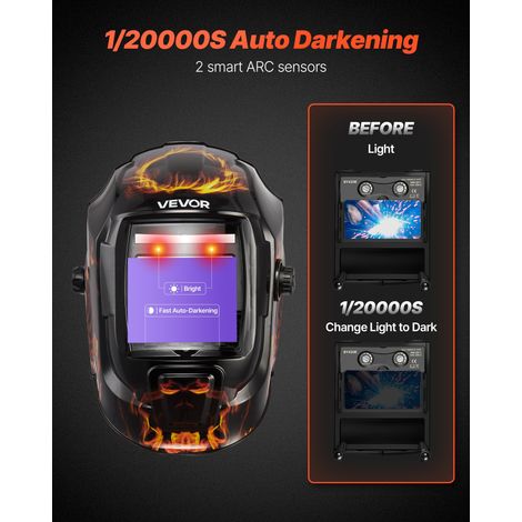 Casque de Soudage Solaire à Obscurcissement Automatique Couleur (1/5)