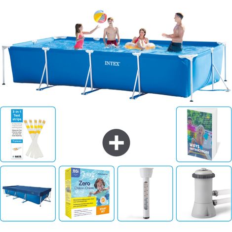Rechteckiger Frame Pool - 450x220x84 cm - 7-teilig S18