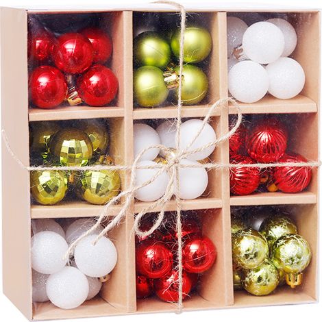 Boules De Décoration De Noël - 99 Pièces - Incassables - En Plastique - Pour Arbre De Noël Fête Mariage Décor Intérieur (1/5)