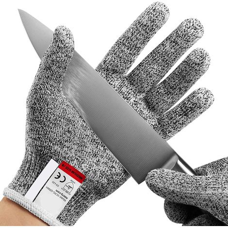 Gants anti-coupures de niveau 5 EN388 - Certifiés ANSI/ISEA, gants de travail de cuisine pour chefs, qualité alimentaire (1/5)