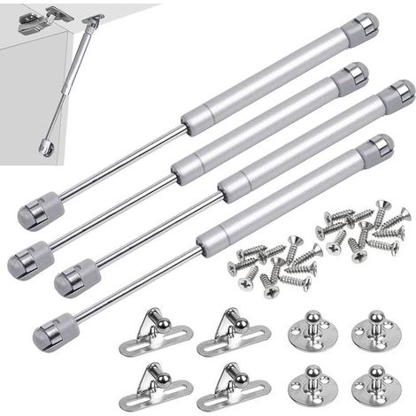 Vérins à 4 PCS de vérins à gaz hydrauliques,les vérins à gaz d'armoire,les portes de meuble pour le levage des portes d'armoires sont des charnières d'amortisseur longueur de 268 mm-Fei Yu (1/5)
