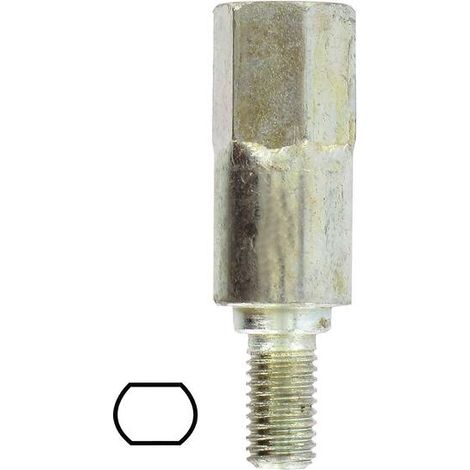 Adaptateur renvoi d'angle pour débroussailleuse – Compatible avec renvoi angle universel – Pour terrains accidentés – Montage facile