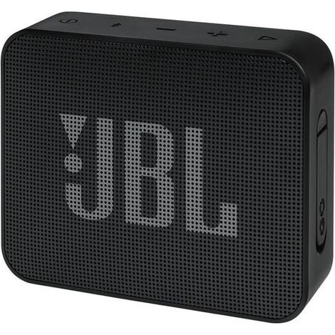 JBL GO Essential Altavoz pequeño Bluetooth, altavoz impermeable y portátil para llevar, hasta 5 horas de reproducción con una sola carga de batería, negro (1/4)