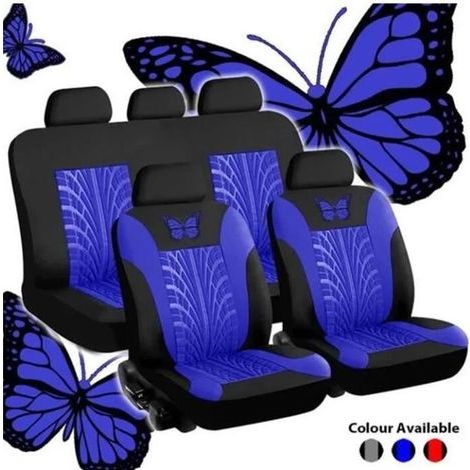HONORNIC - Housse Siege Voiture Ensemble de Housses de Siège Auto Universelle Couvre Sieges pour Avant et Arrière Lot de 4 Rouge